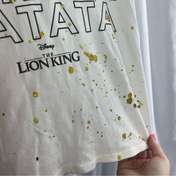 Disney x Chasor Lion King Hakuna Matata Distressed T-Shirt, size XS NWT - Picture 7 of 8